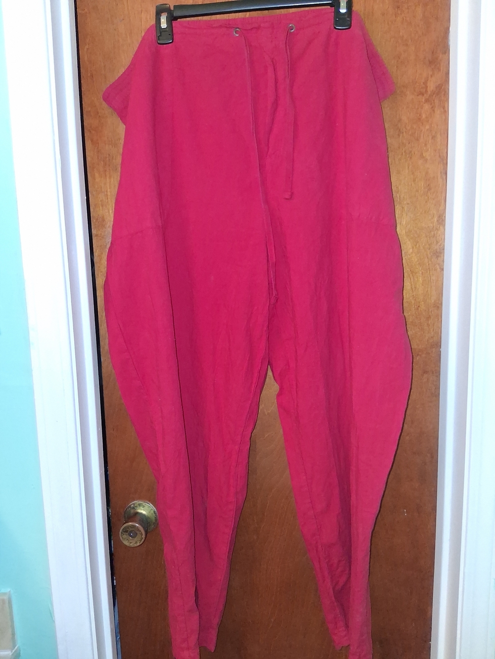 Bobbie Brooks Red Drawstring Harem Joggers